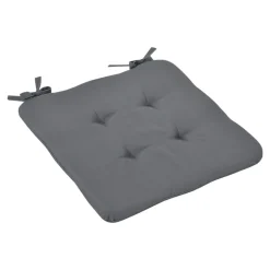 Galette de chaise Opp gris foncé L.38 x l.38cm