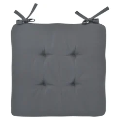 Galette de chaise Opp gris foncé L.38 x l.38cm