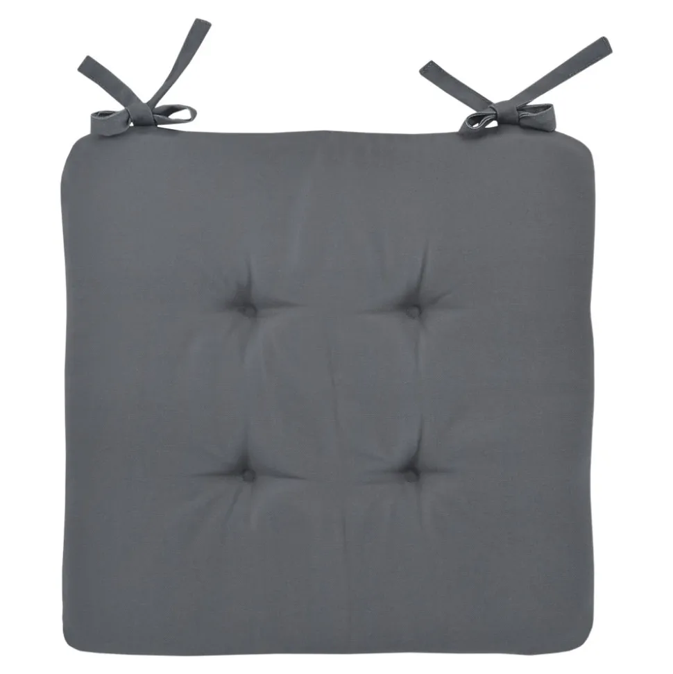 Galette de chaise Opp gris foncé L.38 x l.38cm