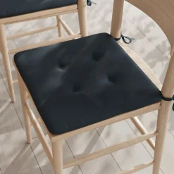 Galette de chaise Opp noir L.38 x l.38cm