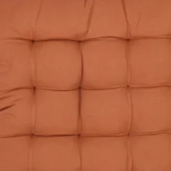 Galette de chaise orange terracotta L.45 x l.45 cm Ornami