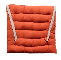 Galette de Chaise épaisse et matelassée VALAYANS (40x40 cm - Orange Foncé)