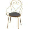 Galette de chaise ronde Peps anthracite ø38 cm, ép.30 mm