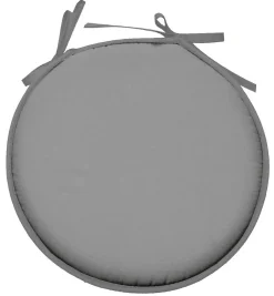 Galette de chaise ronde Unie Pop color 40 cm Gris souris