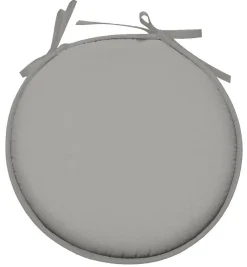 Galette de chaise ronde Unie Pop color 40 cm Mastic