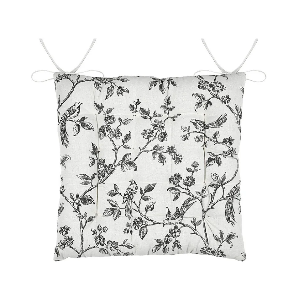 Galette de chaise style campagne chic (38x38 cm - Ecru)
