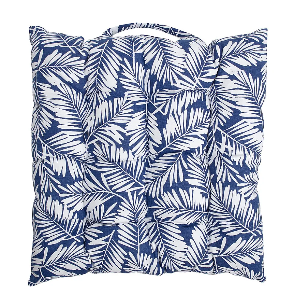 Galette de chaise Taupaki bleu L.38 x l.38 x ep.3 cm
