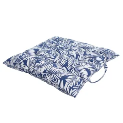 Galette de chaise Taupaki bleu L.38 x l.38 x ep.3 cm