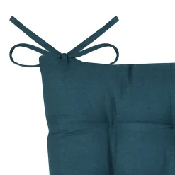 Galette de chaise unie et classique (38x38 cm - Vert emeraude)