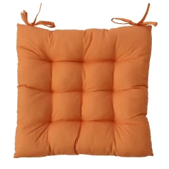 Galette piquée extérieure (38x38 cm - Orange)