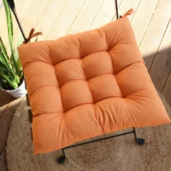 Galette piquée extérieure (38x38 cm - Orange)
