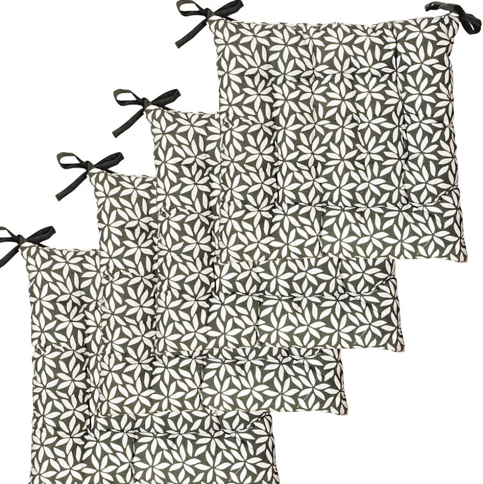 Galettes de Chaise Bicolores - set de 4 - 40x40cm - Confort et Élégance DYLREV