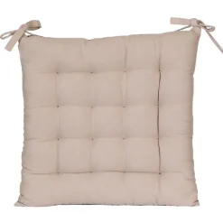Galettes de Chaise Carrées Bicolores 40x40cm - Lot de 2 Taupe/Anthracite DYLREV