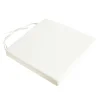 Gallette de chaise carré imperméable blanc L.38 x l.38 x ep.8cm Deco&co