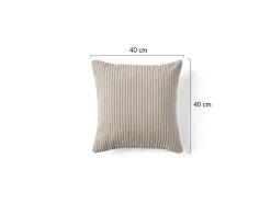 Garance - coussin - en velours côtelé - 40x40 cm - Lisa Design