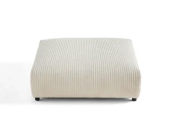 Garance - grand pouf modulable - en velours côtelé - Lisa Design