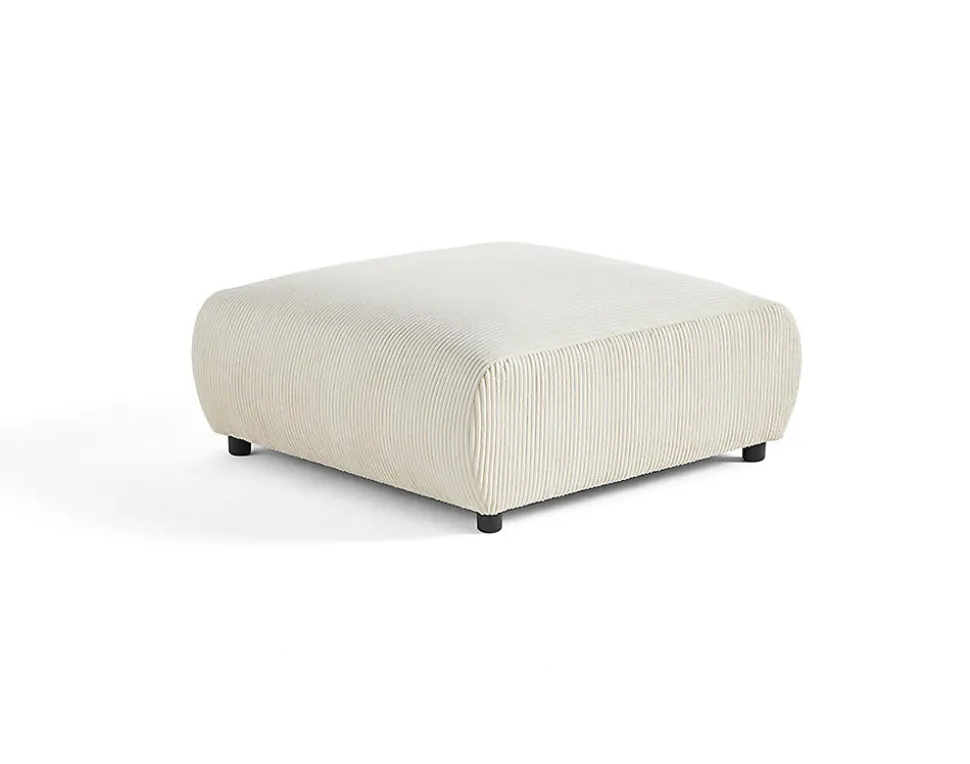 Garance - pouf modulable - en velours côtelé - Lisa Design