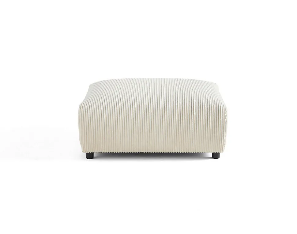 Garance - pouf modulable - en velours côtelé - Lisa Design