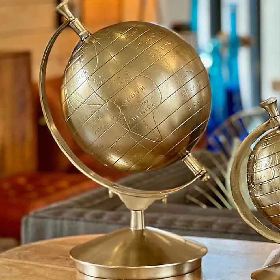 Globe décoratif doré 28x26x56cm