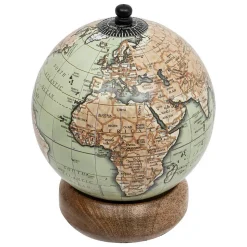 Globe terrestre Be vintage H.13,5cm manguier - Atmosphera