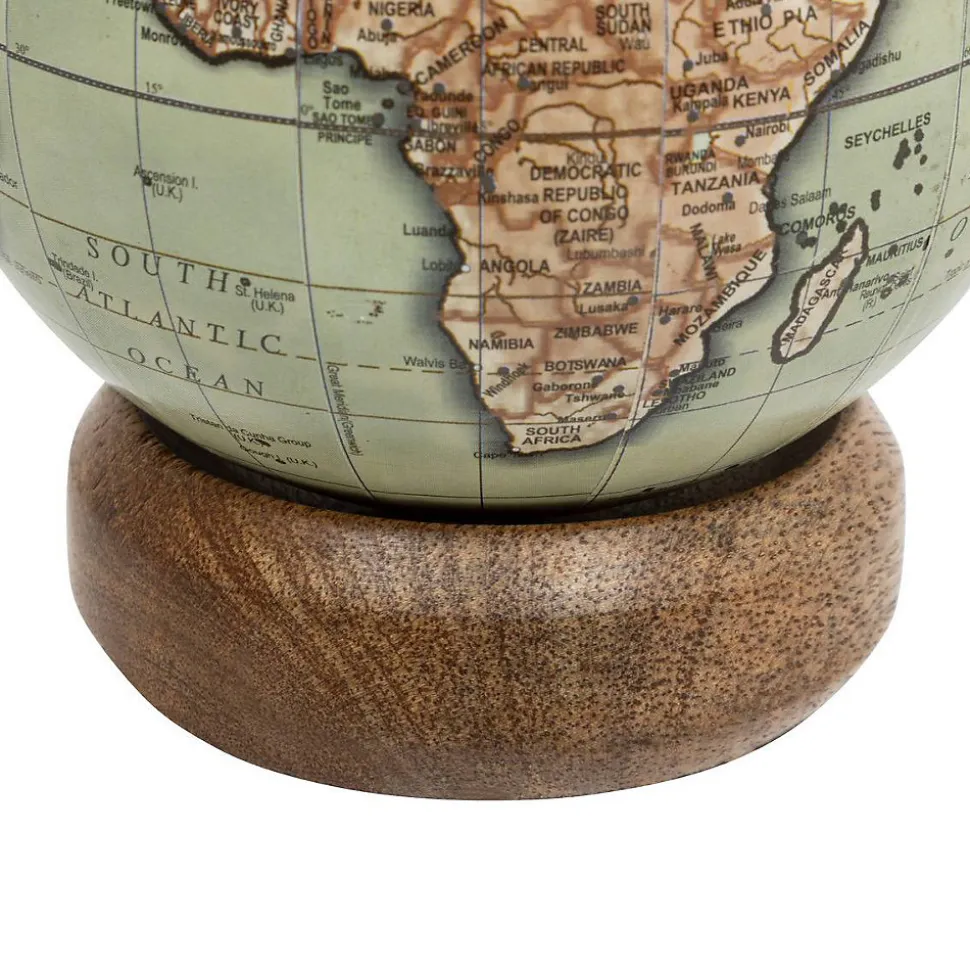 Globe terrestre Be vintage H.13,5cm manguier - Atmosphera