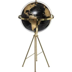 Gm globe terre noir or h 79 cm - feeric lights & christmas