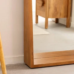 Grand miroir en bois de manguier Marley