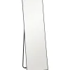 Grand miroir pleine longueur rectangulaire 50 x 160 cm - miroir sur pied ou mural - noir