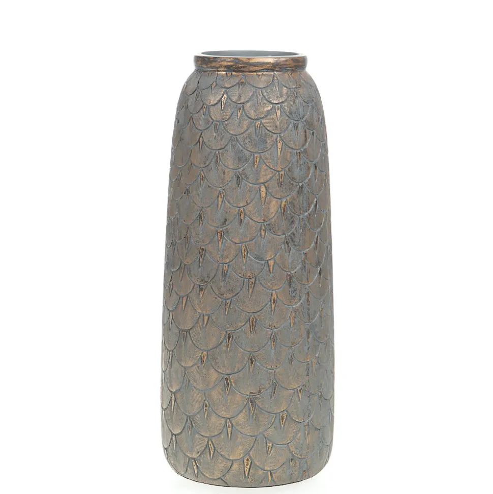 Grand Vase Capu gris 41x18x18cm