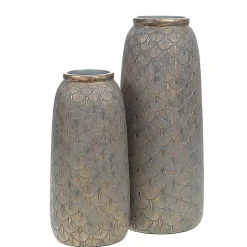Grand Vase Capu gris 41x18x18cm
