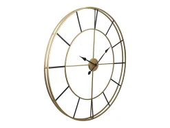 Grande horloge murale en métal - D. 110 cm - Doré - ASHLAND