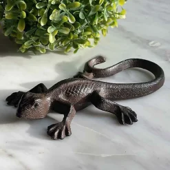 Grande salamandre déco fonte 8x3x16cm