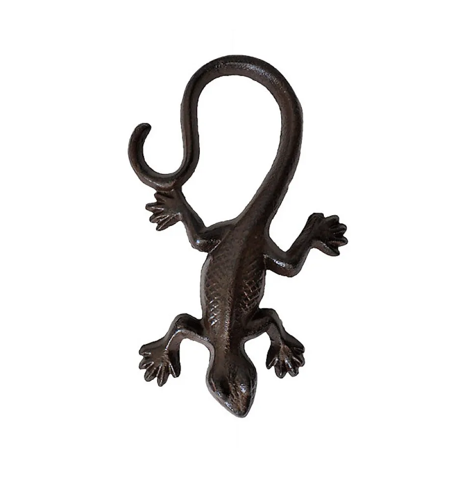 Grande salamandre déco fonte 8x3x16cm