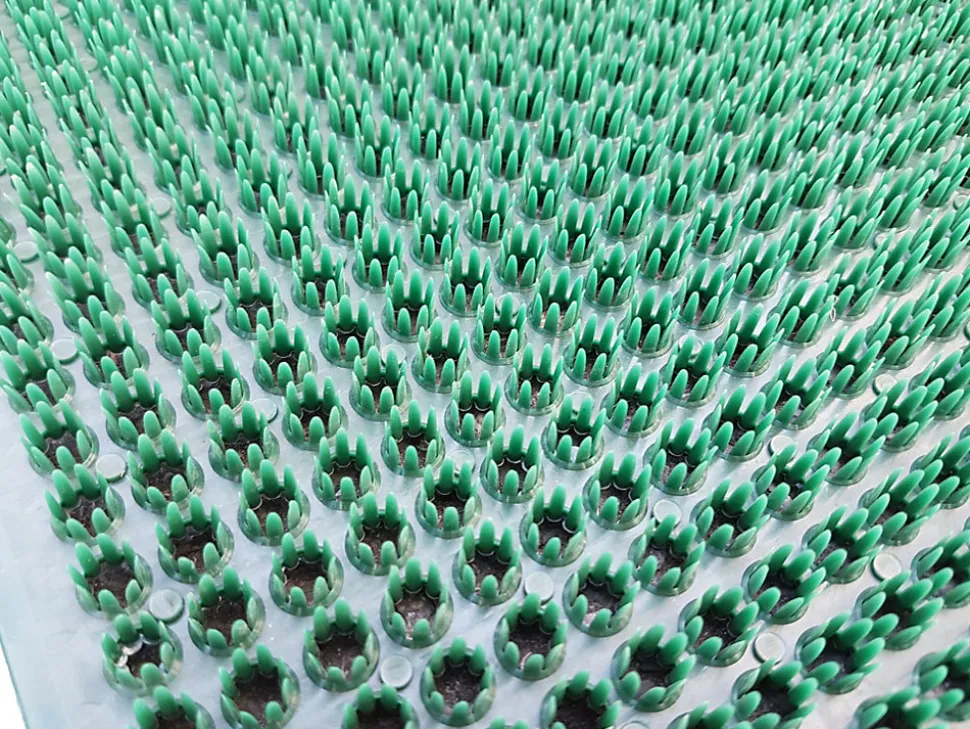 Gratte pied vert trèfle L.60 x l.40 cm