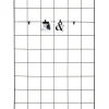 Grille mémo en métal noir l.90 x H.60 cm Ariane