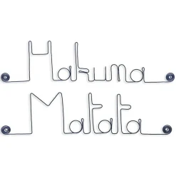 Hakuna Matata - Sculpture fil de fer 30-40 cm - Bijoux de mur