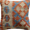Handmade Kelim Cushion 50x50cm - 100% virgin wool