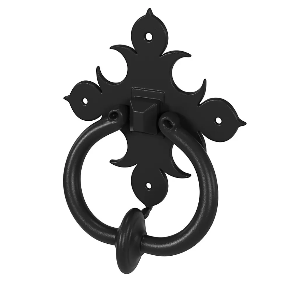 Heurtoir de porte extérieur GoodHome Kilhog noir H.170 mm x l.140 mm