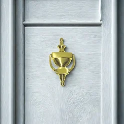 Heurtoir de porte laiton poli 200X95 mm
