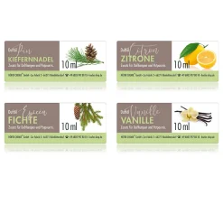 Höfer Chemie Set Parfumé 2 - Avec 4 Parfums : Vanille, Citron, Sapin, Pin