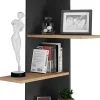Holz Wandregal Eckregal Regal Balos