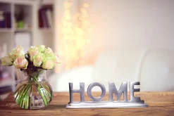 Home Deco café lettrage décoration de table aluminium aluminium Wohndeko FineBuy