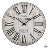 Horloge - bois - D38 cm - Blanc- Atmosphera