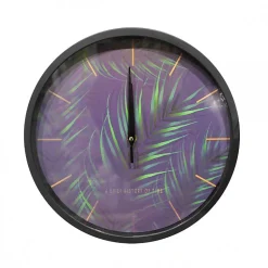 Horloge 30 cm en violet délicat pour un intérieur raffiné - POESIE