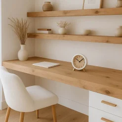 Horloge à poser en bois 14cm, Almée