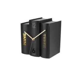 Horloge à poser trompe-l'œil Books