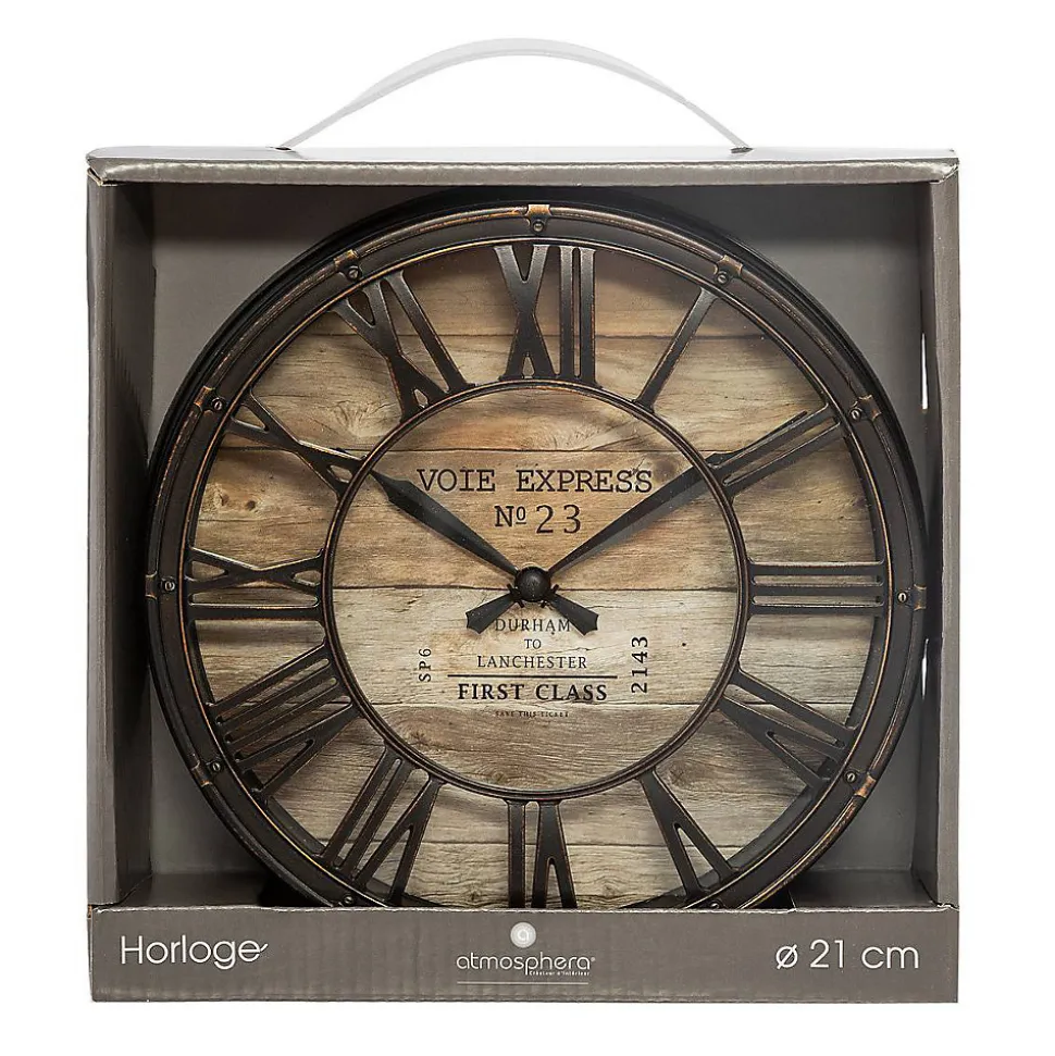 Horloge à poser Vintage - D20 - 5 cm - Atmosphera
