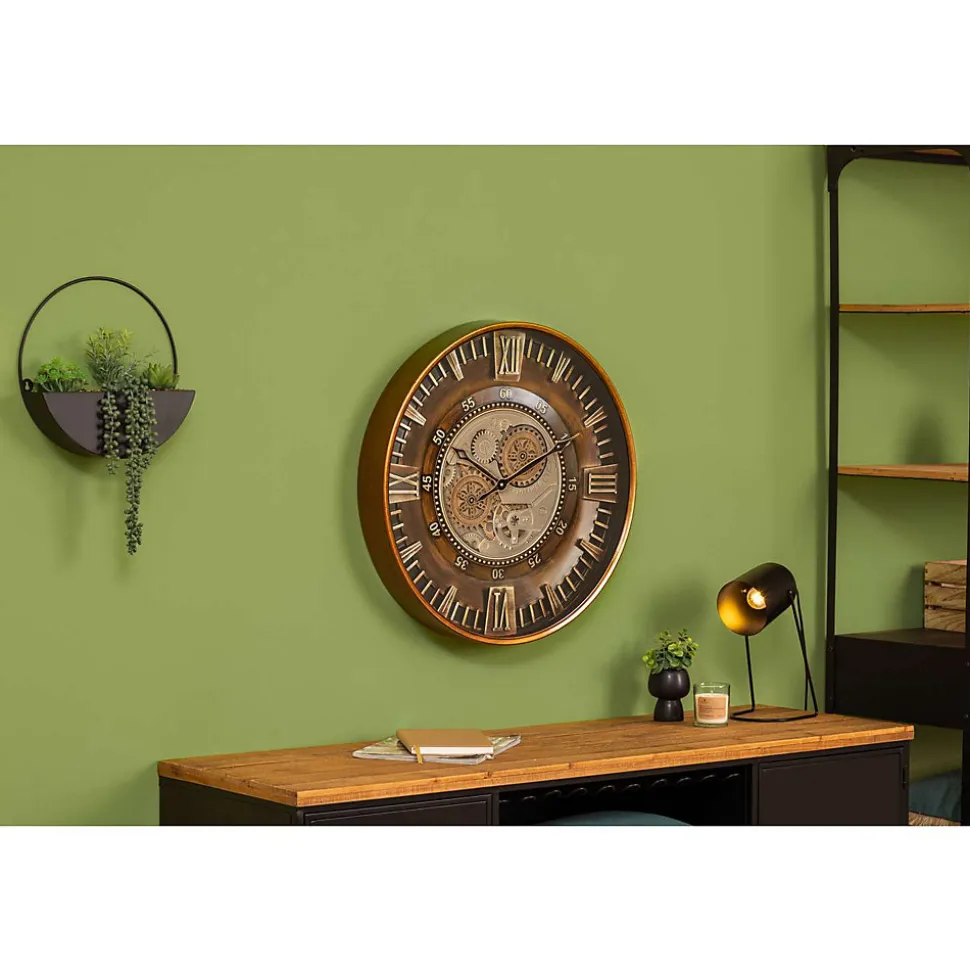 Horloge avec mécanisme en métal