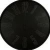 Horloge brocante style industriel noire Ø60 cm Dada Art