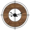 Horloge Dorian D65cm marron - Atmosphera